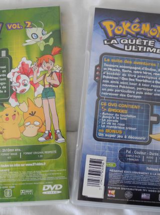 2 DVD Pokémon "La quête ultime" N° 1 et 2