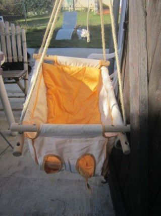 Zebul'hamac blanc cassé / orange