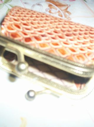 PETIT PORTE MONNAIE FEMME CUIR CROCO