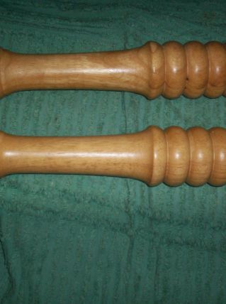 2 MOULINS A POIVRES GEANTS 40 cm de haut 