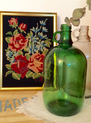 Bombonne vintage verte 