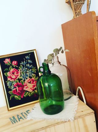 Bombonne vintage verte 