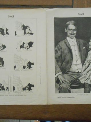 VIEUX PAPIER 1892 SPECIAL NOEL HISTOIRE SANS PAROLE DE CARAN D'ACHE PARTITION NOEL EN LORRAINE LHERMITTE