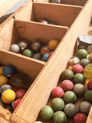 Coffret à Billes. Souvenir d'enfance