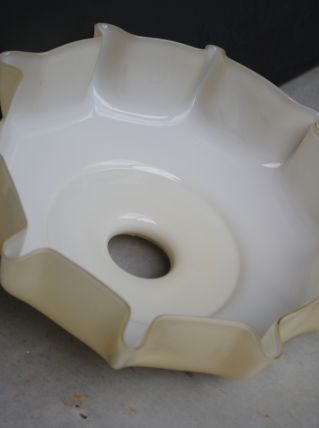 Abat jour pour suspension en verre vintage