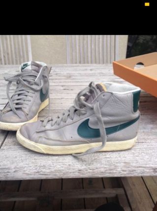 Chaussures Nike sneakers gris et bleu