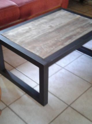 Table basse style industrielle 