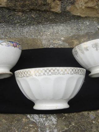 3 bols vintage desuet