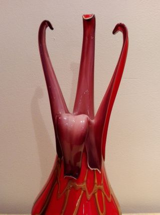 Vase en verre soufflé 