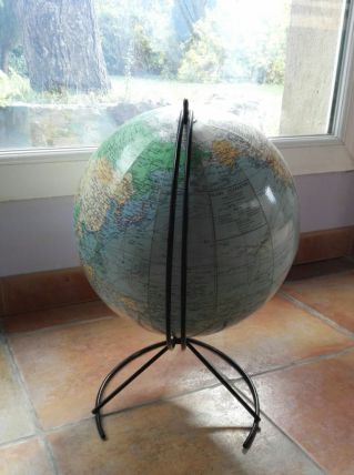 Globe terrestre Girard et Barrère