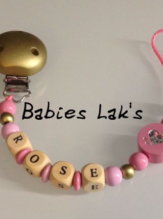 Attache tétine personnalisable 