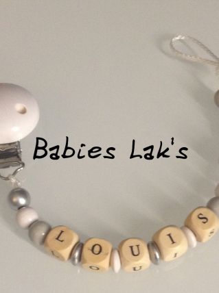 Attache tétine personnalisable 