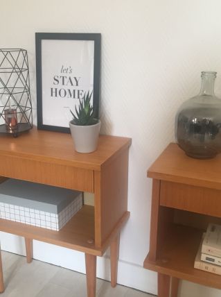 Paire de chevet vintage