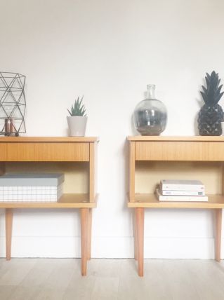 Paire de chevet vintage