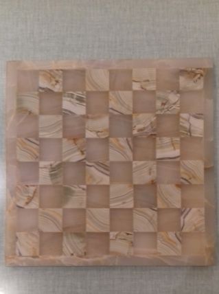 Plateau en marbre pour jeu d'échecs