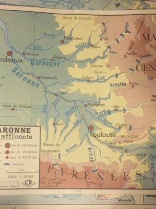 Carte affiche vintage