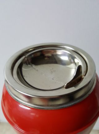 cendrier rouge pied tulipe