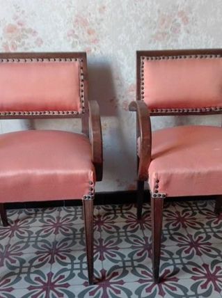 LOT DE DEUX FAUTEUILS BRIDGE