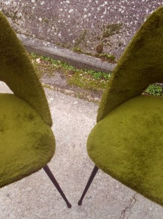 chaises des annees 70 kaki