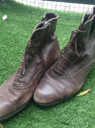 Bottines à lacets  vintage marron taille 39