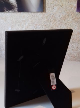 Cadre photo en cuir brun