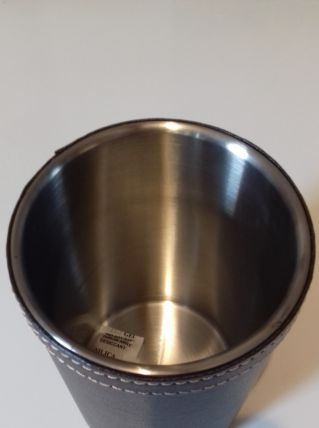 Seau à glace en cuir