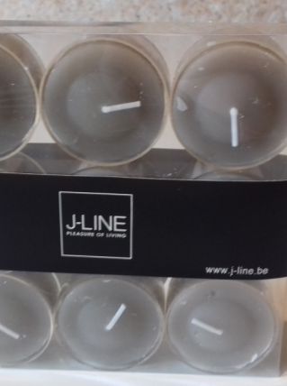 Bougies chauffe-plat taupe