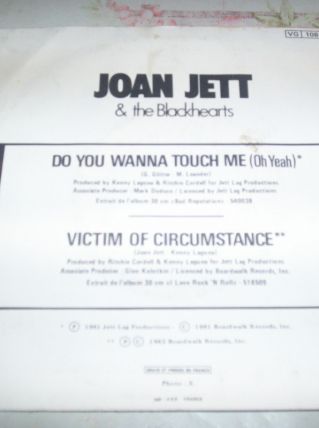 DISQUE 45 TOURS JOAN JETT 