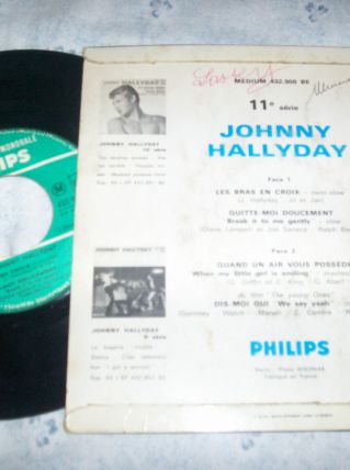 disque 4 titres johnny hallyday 