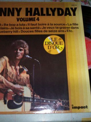 DISQUE 33 TOURS JOHNNY HALLYDAY 