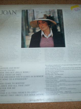 DISQUE 33 TOURS JOAN BAEZ