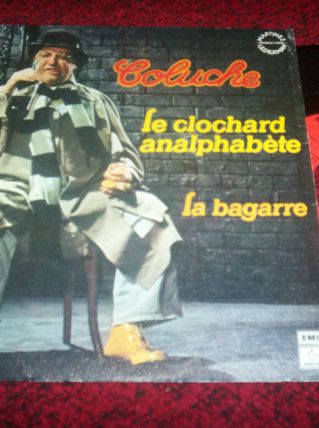 DISQUE 45 tours 2 titres coluche 
