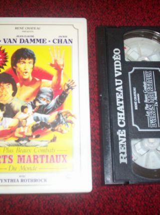 ANCIENNE K7 VIDEO RENE CHATEAU BRUCE LEE VAN DAMME JACKIE CHAN 