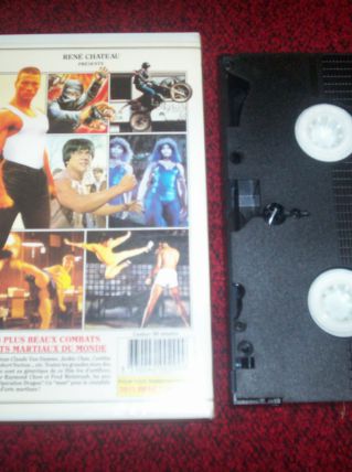 ANCIENNE K7 VIDEO RENE CHATEAU BRUCE LEE VAN DAMME JACKIE CHAN 