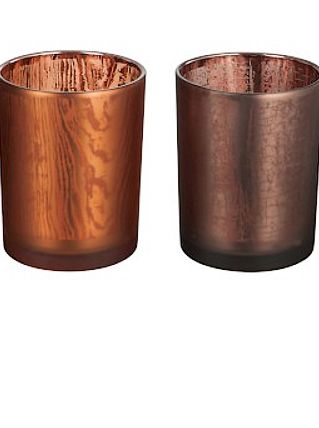 Photophores "Nervures" M - Chocolat