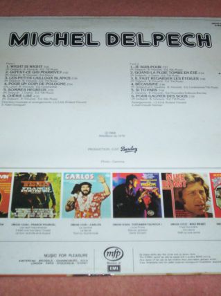disque 33 tours michel delpech 12 titres 