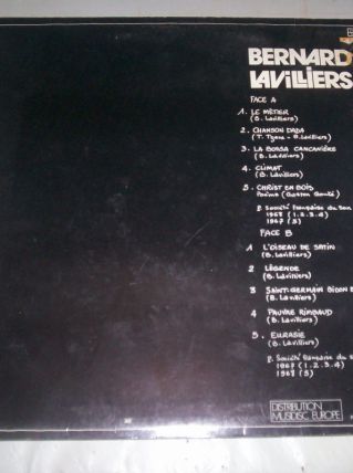 disque 33 tours 10 titres bernard lavilliers PREMIERS PAS 