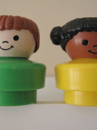 3 Little People Chunky  Fisher Price vintage