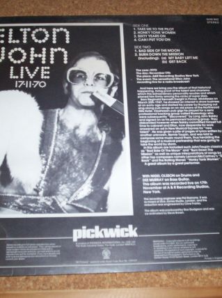 33 TOURS 6 TITRES ELTON JOHN LIVE CONCERT 17 NOV. 1970 