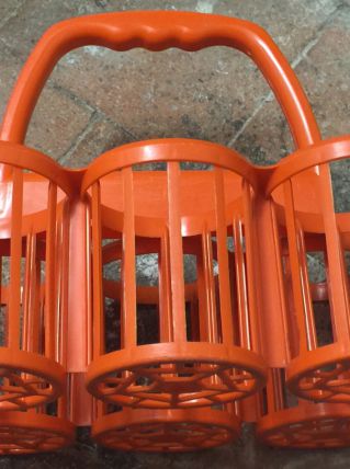 Porte bouteilles seventies 