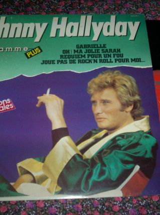 disque 33 tours 12 titres programme plus de johnny HALLYDAY 
