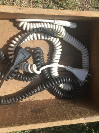 Rallonge électrique spirale année 70