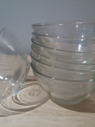 Lot de 7 bols DURALEX  vintage