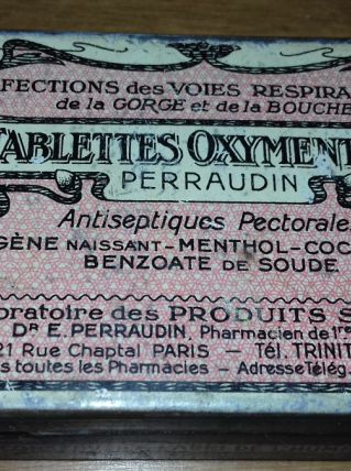 Ancienne boîte de médicaments - PARIS
