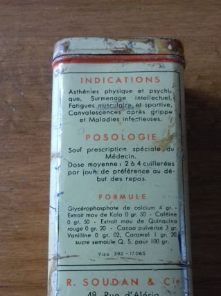 Ancienne boîte de médicament BIOPHORINE GIRARD