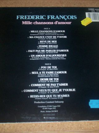 disque 33 tours frédéric françois 