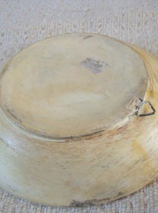 assiette pour la décoration effet vieilli