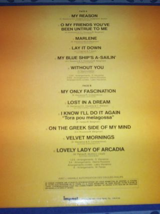 DISQUE 33 TOURS DEMIS ROUSSOS superbe état 