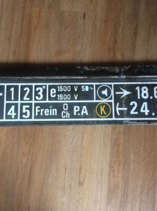 Plaque de wagon SNCF industriel 