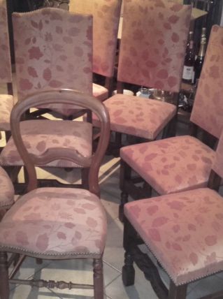 chaises en tissu